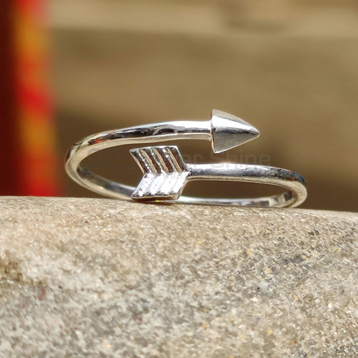 925 Sterling Silver Arrow Adjustable Ring SSR77