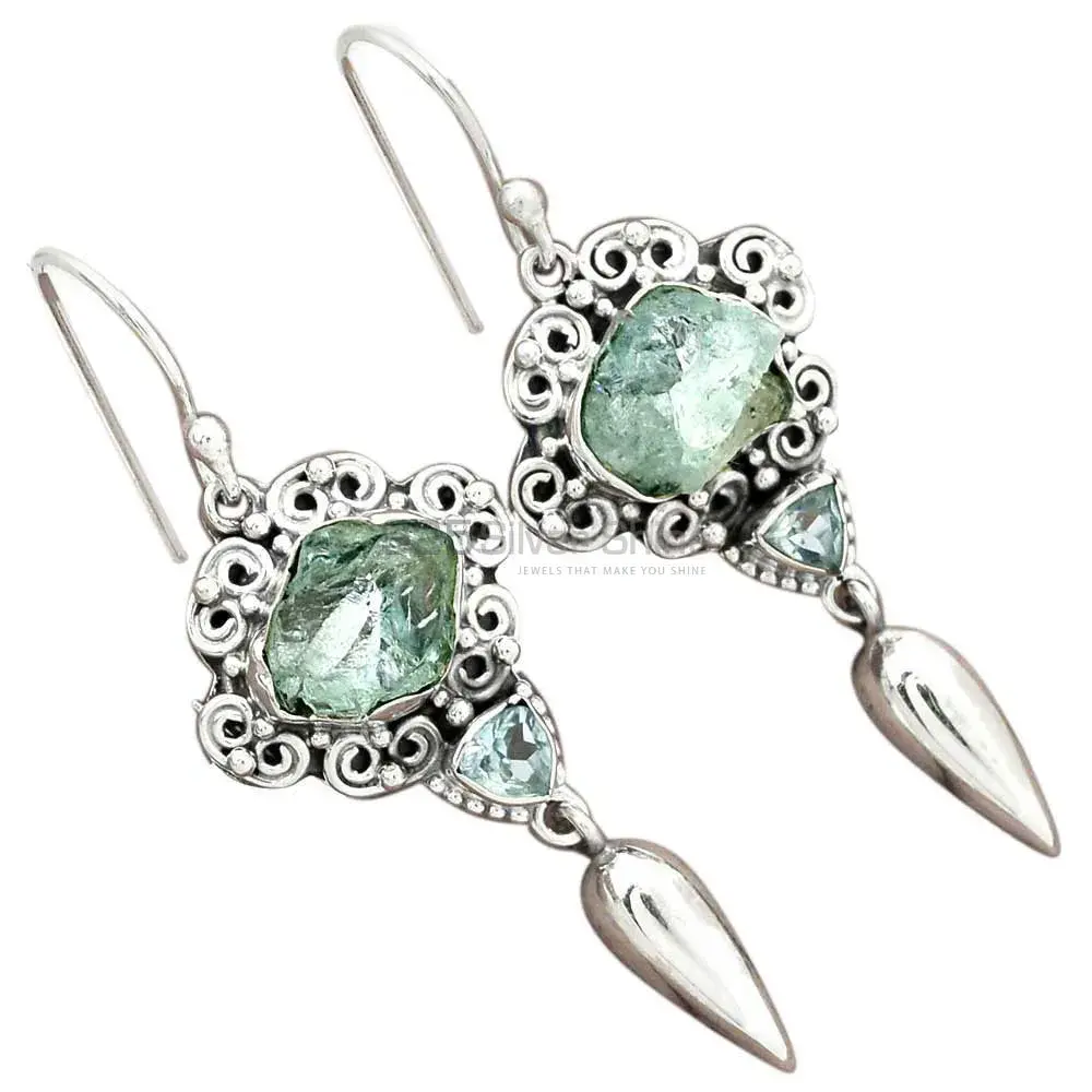 925 Sterling Silver Earrings In Semi Precious Multi Gemstone 925SE2428_2