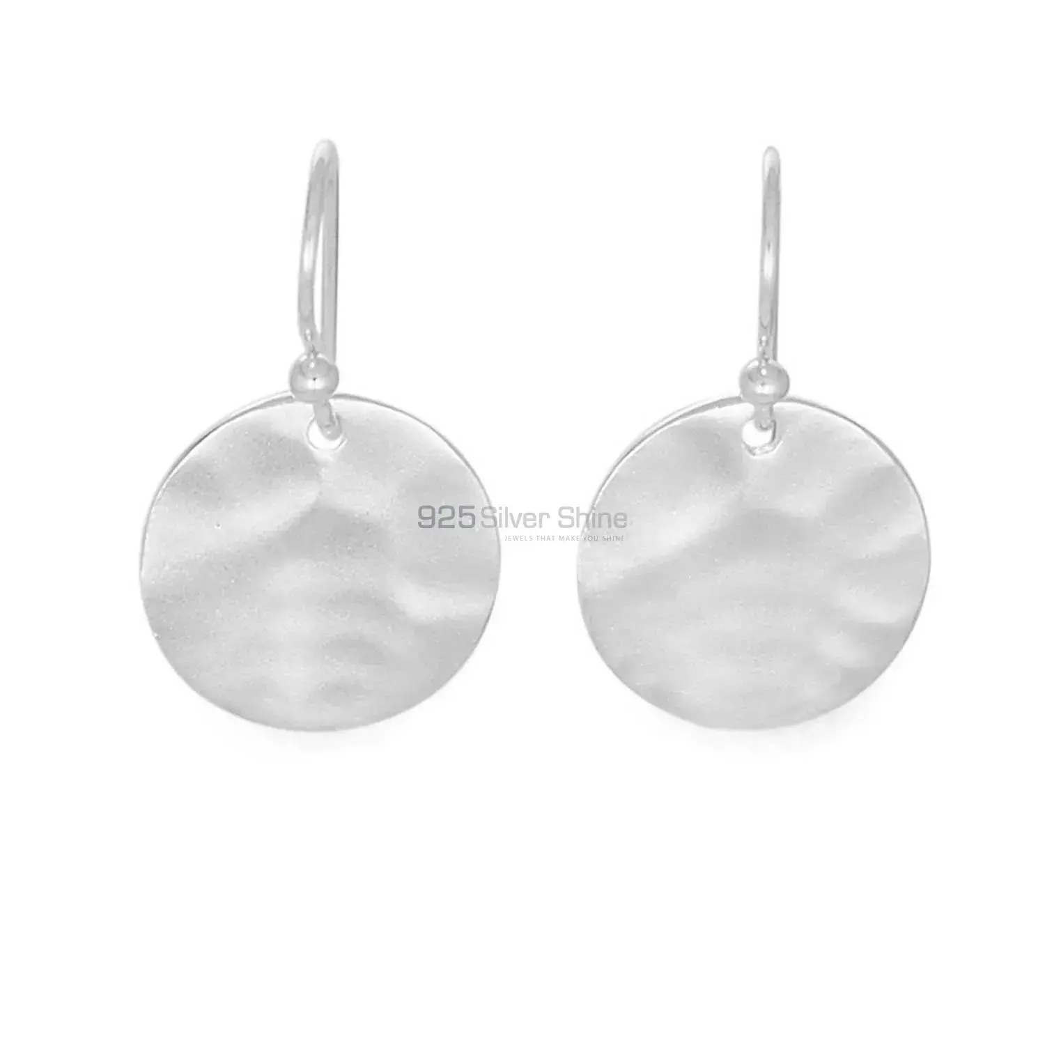 925 Sterling Silver Plain Earring Jewelry 925SE1853_0