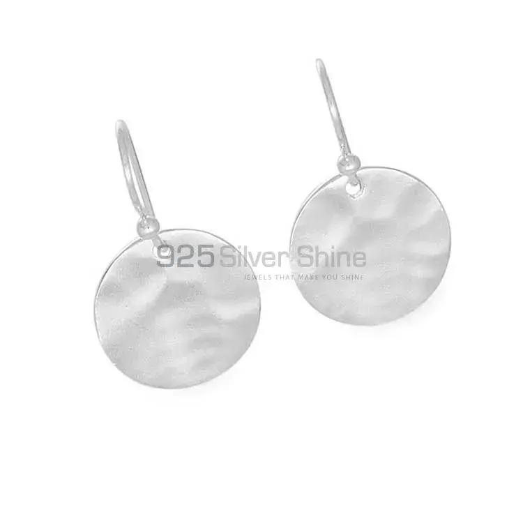 925 Sterling Silver Plain Earring Jewelry 925SE1853_1