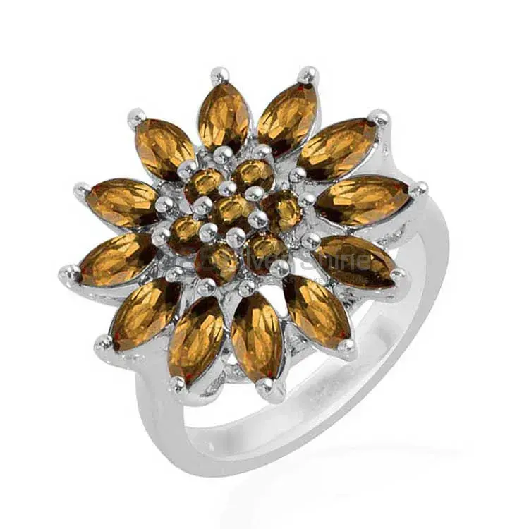 925 Sterling Silver Rings In Semi Precious Citrine Gemstone 925SR1695_1