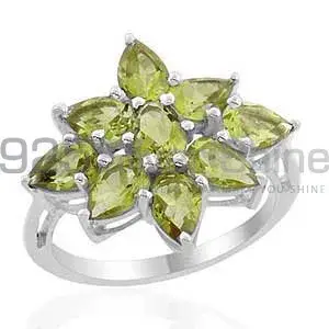 925 Sterling Silver Rings In Semi Precious Peridot Gemstone 925SR1999
