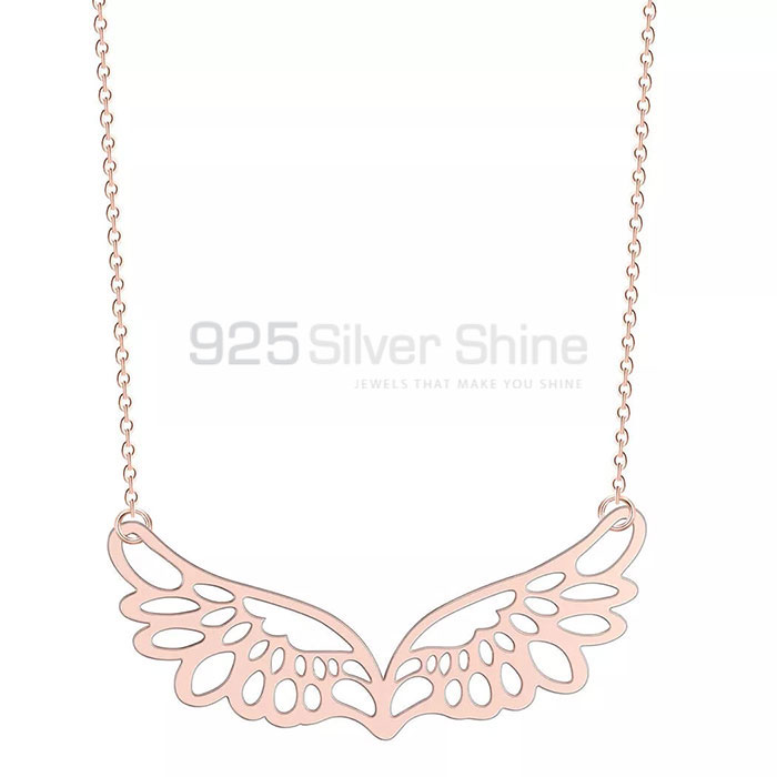 Angel Wings Necklace In Solid Sterling Silver AWMN06_0