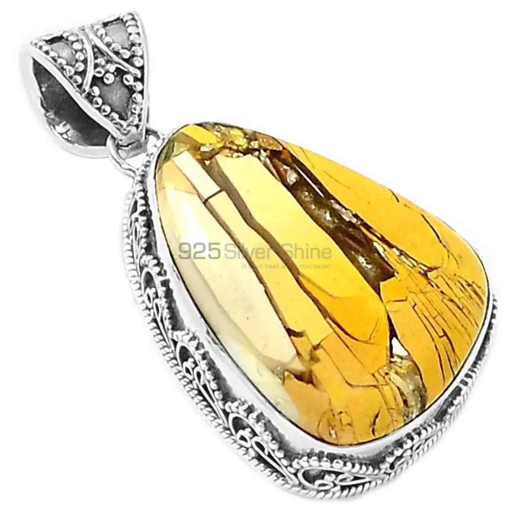 Brecciated Mookaite Gemstone Handmade Pendants In 925 Sterling Silver Jewelry 925SP171_0