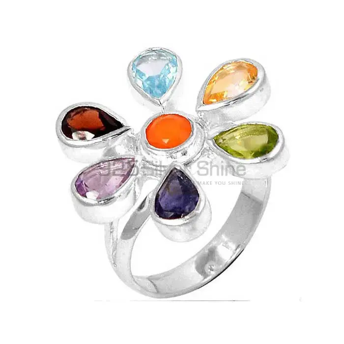 Chakra Yoga Ring With Sterling Silver Jewelry SSCR120