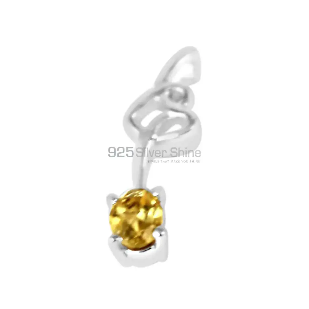 Citrine Gemstone Handmade Pendants In 925 Sterling Silver Jewelry 925SP225-6_1