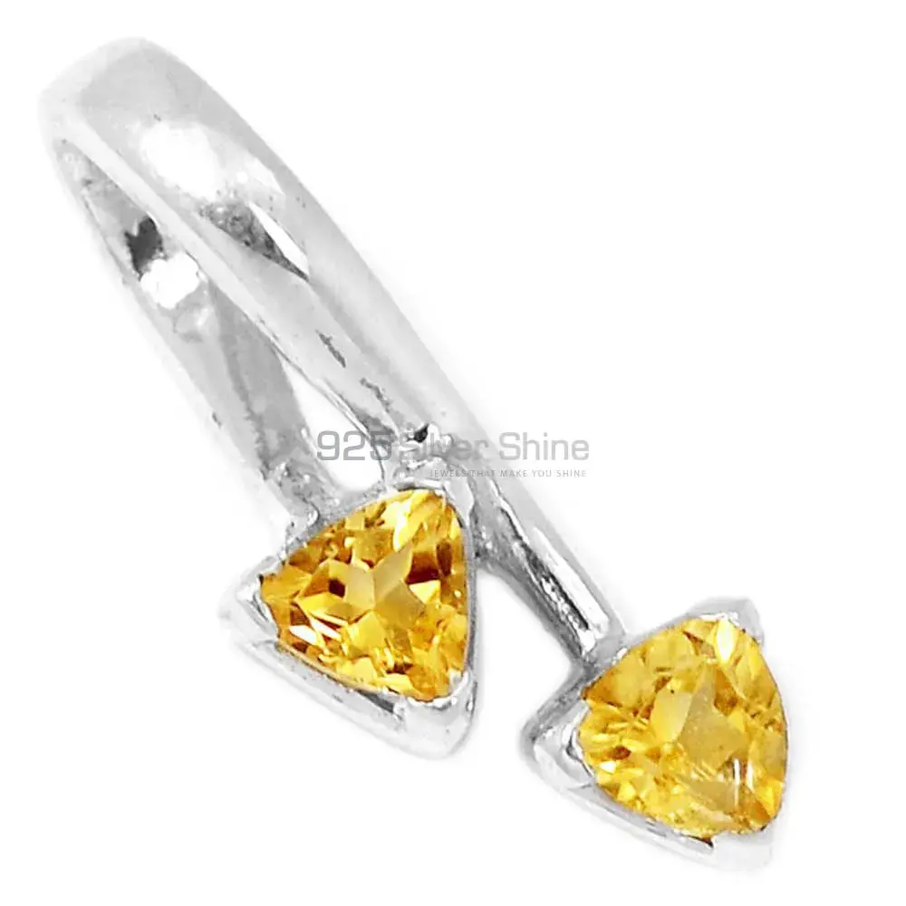Citrine Gemstone Handmade Pendants In Solid Sterling Silver Jewelry 925SP210-5_1