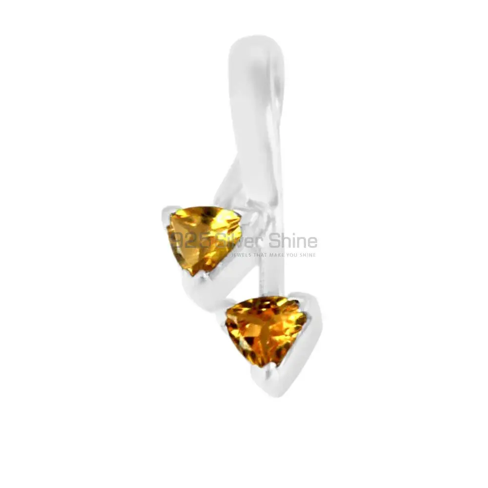 Citrine Gemstone Handmade Pendants In Solid Sterling Silver Jewelry 925SP210-5_2