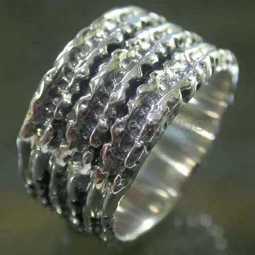 Custom Plain Fine Silver Rings Jewelry 925SR2526