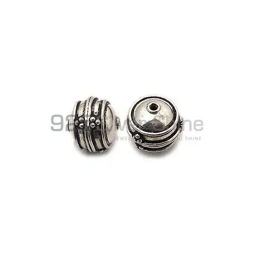 925 Sterling Silver 15x15mm Animal Round Beads .Sold Per Package of 2-925SAB105