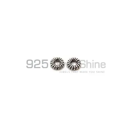 Handmade 925 Sterling silver 1.5x5.2mm Wheel Tyre Spencer Beads .Sold Per Package of 10-925SSB102