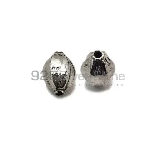 925 Sterling silver 24.7x15.7mm Long Hexagon Big Beads .Sold Per Package of 5-925SBIGB103