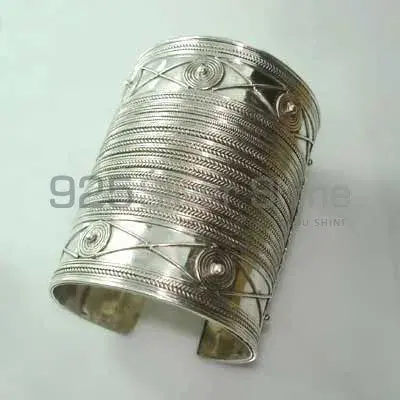 Handmade Plain 925 Sterling Silver Cuff Bangle Or Bracelets Jewelry 925SSB330
