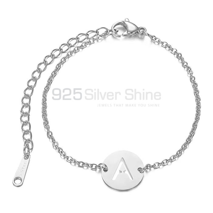 Latter Charm Chain Hamsa Bracelet In Sterling Silver HMMB305_0