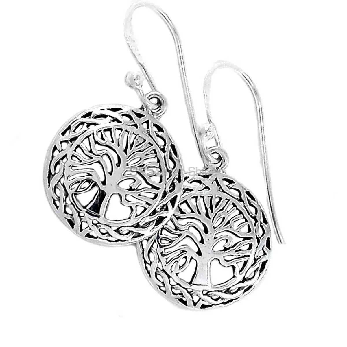 Life Of Tree Earrings In Solid 925 Silver 925SE2898_4