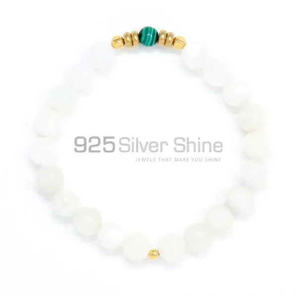 Moonstone Beads Bracelets For Yoga 925BB287