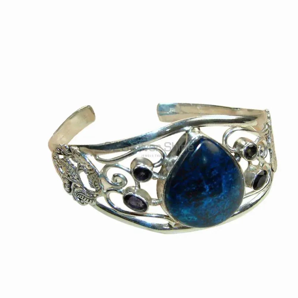 Multi Gemstone Cuff Bangles In 925 Sterling Silver 925SSB121