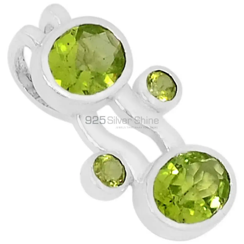 Peridot Gemstone Pendants In 925 Solid Silver Jewelry 925SSP321-6_0