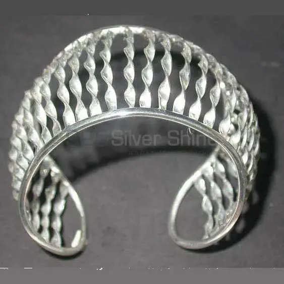 Plain 925 Sterling Silver Cuff Bangle Or Bracelets 925SSB370