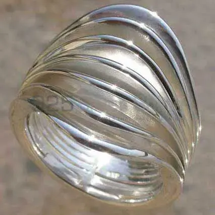 Plain Fine Silver Rings Jewelry 925SR2491_1