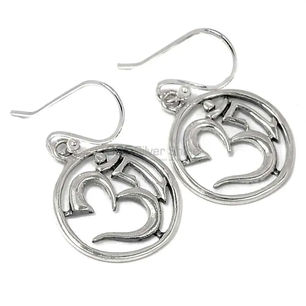 Solid 925 Silver Oxidized Earrings Jewelry 925SE2889_1