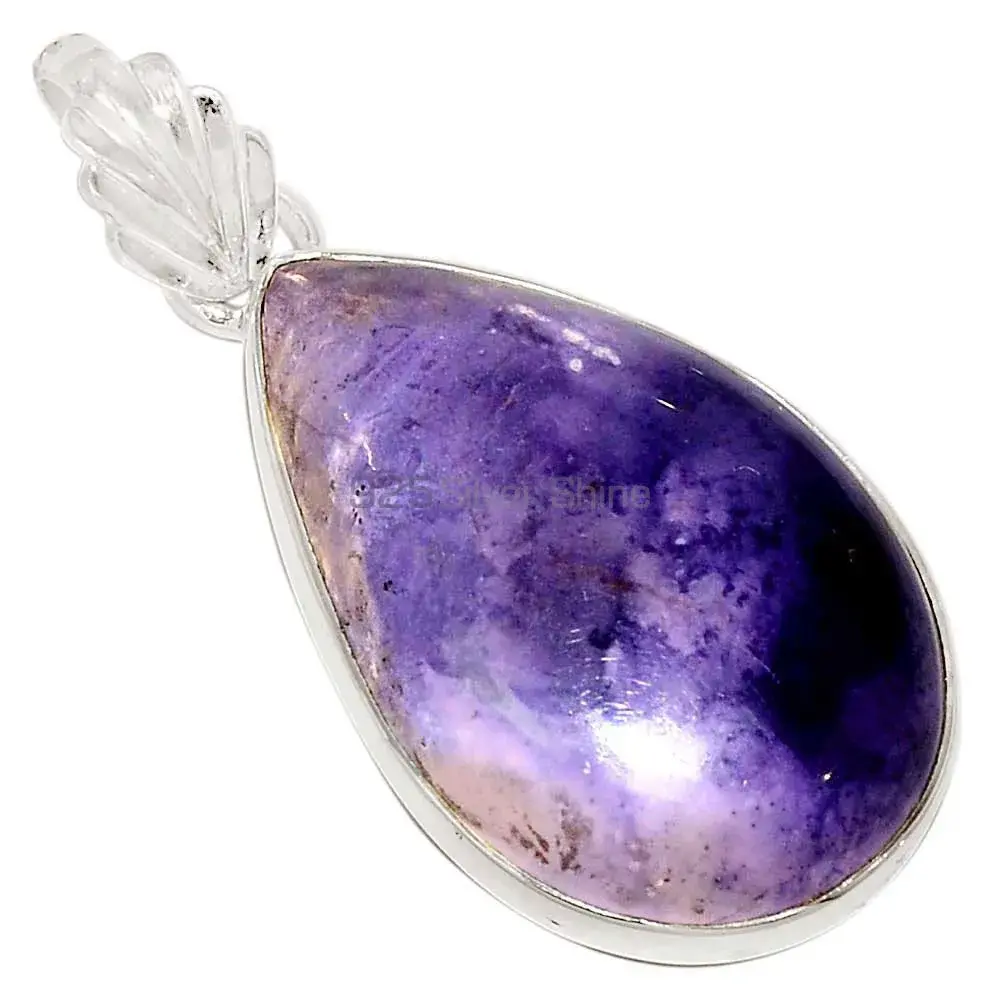 Solid Sterling Silver Handmade Pendants In Tiffany Gemstone Jewelry 925SP154_0
