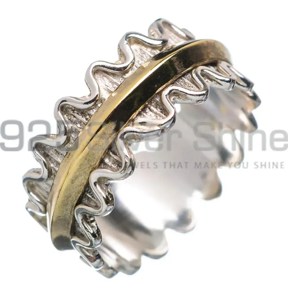 Sterling Silver Spinner Ring With 925 Stamped SMR165