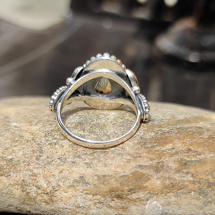 Antique vintage Silver Ring In Natural Opal Gemstone SSR109_2