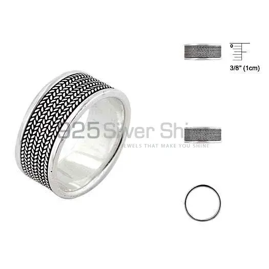 Plain 925 Solid Silver Rings Jewelry 925SR2662_0