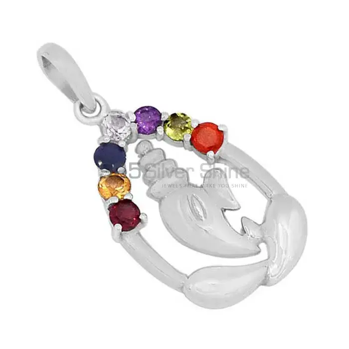 Yoga Chakra Pendant With Sterling Silver Jewelry SSCP182
